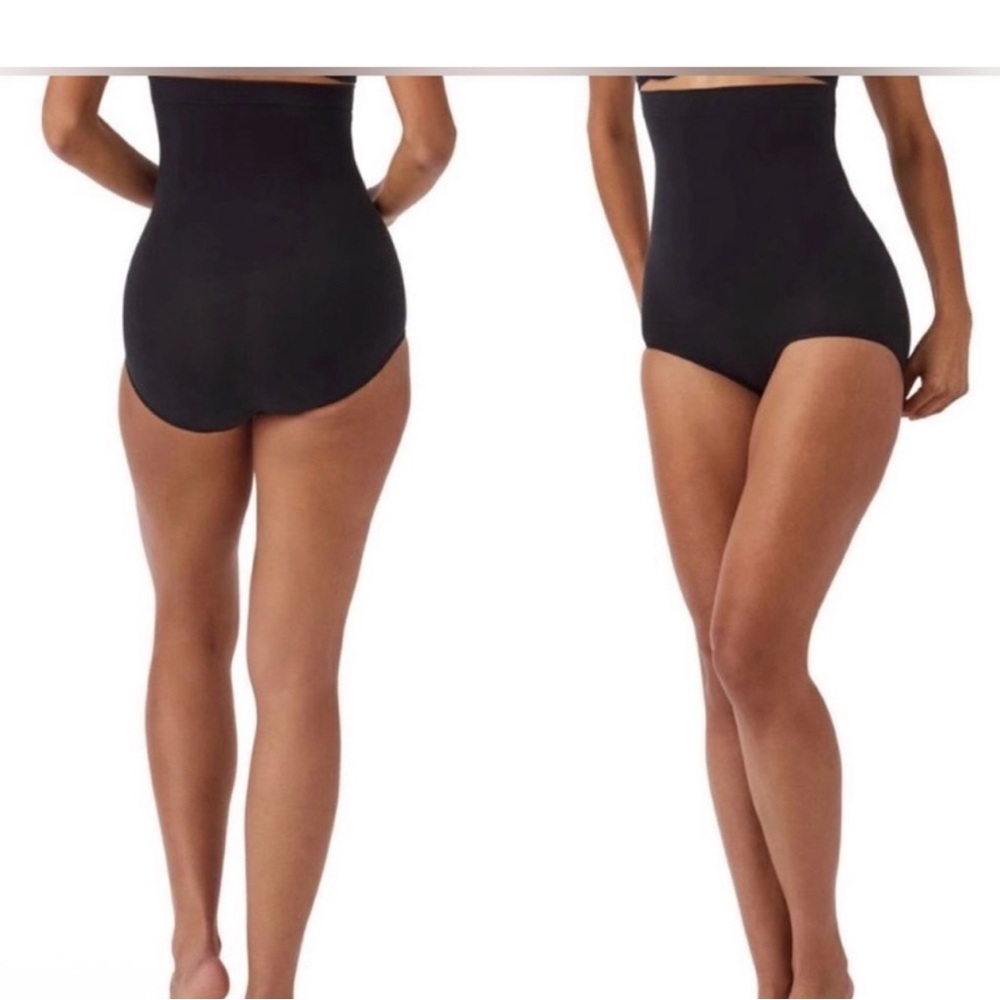 NEW! Spanx Women's Sz S Higher Power Panties Shaping Brief Black Shaper